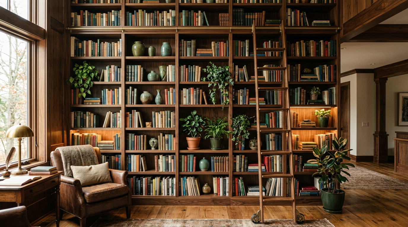 Kućna biblioteka: Dizajn i izrada drvenih polica za knjige